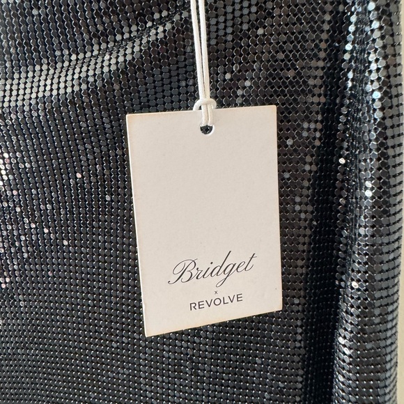 REVOLVE Black Sequin Maxi Chain Mail Skirt - Picture 3 of 5